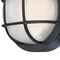 Westinghouse Fixture Wall Outdoor LED Dimmable 12W Round Sconce, Textured Black White Glass 6114000 - alternate 7